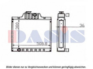AKS DASIS 440635N radiatorius, variklio aušinimas