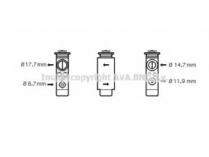 AVA QUALITY COOLING OL1412 išsiplėtimo vožtuvas, oro kondicionavimas 
 Oro kondicionavimas -> Vožtuvai
1618131, 1618148, 9117289, 09117289