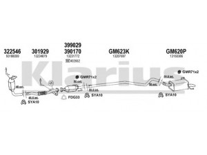 KLARIUS 391632U išmetimo sistema 
 Išmetimo sistema -> Išmetimo sistema, visa