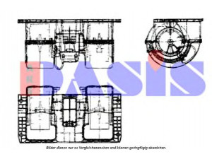 AKS DASIS 558001N sankaba, radiatoriaus ventiliatorius 
 Aušinimo sistema -> Radiatoriaus ventiliatorius
20503429