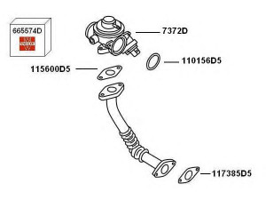 WAHLER 7900407 išmetamųjų dujų recirkuliacija 
 Variklis -> Išmetimo emisijos valdymas -> Prekių paieška pagal schemą