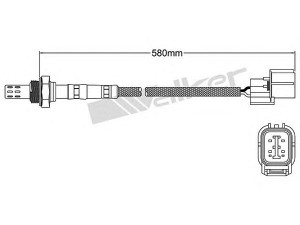 WALKER PRODUCTS 250-24498 lambda jutiklis 
 Išmetimo sistema -> Jutiklis/zondas
MHK 100930