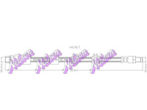 Brovex-Nelson H6967 stabdžių žarnelė 
 Stabdžių sistema -> Stabdžių žarnelės
34306787316, 34306799424