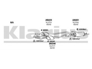 KLARIUS 390805E išmetimo sistema 
 Išmetimo sistema -> Išmetimo sistema, visa