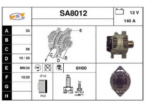 SNRA SA8012 kintamosios srovės generatorius
5350087