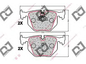 DJ PARTS BP2112 stabdžių trinkelių rinkinys, diskinis stabdys 
 Techninės priežiūros dalys -> Papildomas remontas
34211159344, 34211159960, 34211160198