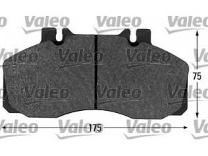 VALEO 541621 stabdžių trinkelių rinkinys, diskinis stabdys 
 Techninės priežiūros dalys -> Papildomas remontas
1906298, 1906144, 1906298, 5001014694