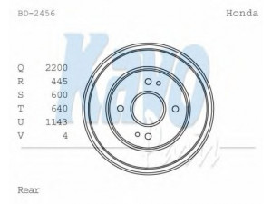 KAVO PARTS BD-2456 stabdžių būgnas
42610SM4010