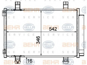 HELLA 8FC 351 310-291 kondensatorius, oro kondicionierius 
 Oro kondicionavimas -> Kondensatorius
47 09 214, 93 19 4055, 95310-51K00
