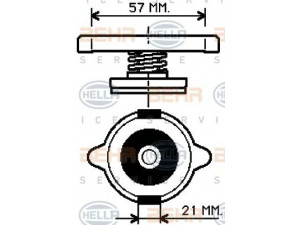 HELLA 8MY 376 768-151 dangtelis, radiatorius
