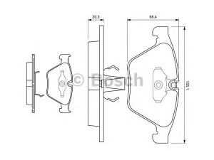 BOSCH 0 986 494 036 stabdžių trinkelių rinkinys, diskinis stabdys 
 Techninės priežiūros dalys -> Papildomas remontas
34 11 2 283 764, 34 11 2 283 865