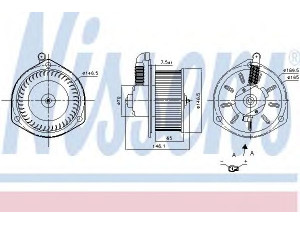 NISSENS 87164 vidaus pūtiklis 
 Šildymas / vėdinimas -> Orpūtė/dalys
8710437150