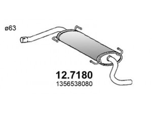 ASSO 12.7180 galinis duslintuvas 
 Išmetimo sistema -> Duslintuvas
1356538080, 1730W7, 1356538080