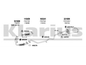 KLARIUS 362037E išmetimo sistema