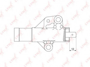 LYNXauto PT-1037 vibracijos slopintuvas, paskirstymo diržas
MR984375