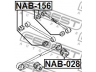 FEBEST NAB-156 valdymo svirties/išilginių svirčių įvorė 
 Ašies montavimas/vairavimo mechanizmas/ratai -> Valdymo svirtis/pasukamosios svirties sujungimas -> Montavimas/sutvirtinimas
55121-30R10, 55152-51E10