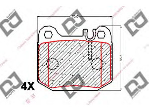 DJ PARTS BP1874 stabdžių trinkelių rinkinys, diskinis stabdys 
 Techninės priežiūros dalys -> Papildomas remontas
1634200720, 1634200920