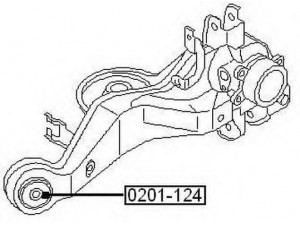 ASVA 0201-124 valdymo svirties/išilginių svirčių įvorė 
 Ašies montavimas/vairavimo mechanizmas/ratai -> Valdymo svirtis/pasukamosios svirties sujungimas -> Montavimas/sutvirtinimas
55501-4N000, 55502-4N000