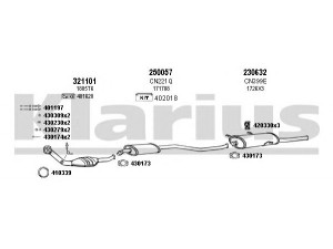 KLARIUS 180437E išmetimo sistema
