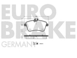 EUROBRAKE 5502223355 stabdžių trinkelių rinkinys, diskinis stabdys 
 Techninės priežiūros dalys -> Papildomas remontas
1694200120, 1694200820