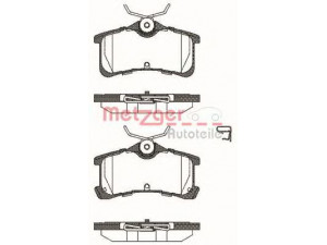 METZGER 1050.02 stabdžių trinkelių rinkinys, diskinis stabdys 
 Techninės priežiūros dalys -> Papildomas remontas
04466-02010, 04466-02060, 04466-20130