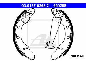 ATE 03.0137-0268.2 stabdžių trinkelių komplektas 
 Techninės priežiūros dalys -> Papildomas remontas
1H0 609 525, 1H0 609 525 D, 1H0 609 526