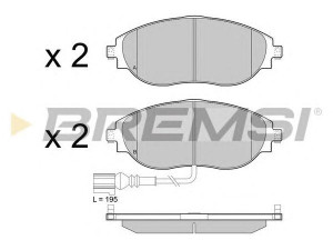 BREMSI BP3474 stabdžių trinkelių rinkinys, diskinis stabdys
3C0698151E, 3C0698151F, 3C0698151G
