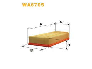 WIX FILTERS WA6705 oro filtras 
 Techninės priežiūros dalys -> Techninės priežiūros intervalai
6110940004, 6110940104, 6110940304