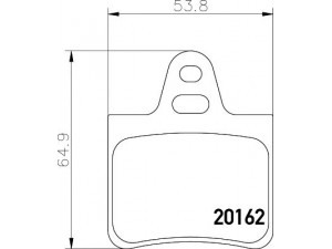 HELLA PAGID 8DB 355 019-011 stabdžių trinkelių rinkinys, diskinis stabdys 
 Techninės priežiūros dalys -> Papildomas remontas
0000425172, 425183, 95651047, 95654085