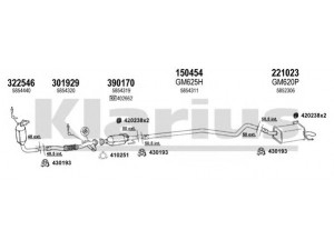 KLARIUS 391633E išmetimo sistema 
 Išmetimo sistema -> Išmetimo sistema, visa