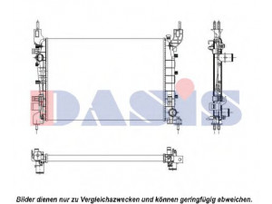 AKS DASIS 080044N radiatorius, variklio aušinimas 
 Aušinimo sistema -> Radiatorius/alyvos aušintuvas -> Radiatorius/dalys
51784706