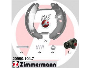 ZIMMERMANN 20990.104.7 stabdžių trinkelių komplektas 
 Techninės priežiūros dalys -> Papildomas remontas
