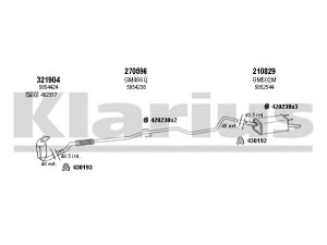 KLARIUS 391330E išmetimo sistema
