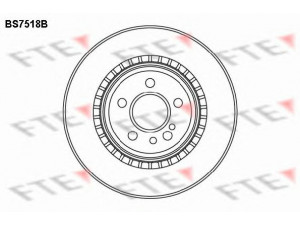FTE BS7518B stabdžių diskas 
 Stabdžių sistema -> Diskinis stabdys -> Stabdžių diskas
220 423 09 12