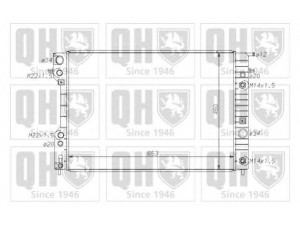 QUINTON HAZELL QER1695 radiatorius, variklio aušinimas 
 Aušinimo sistema -> Radiatorius/alyvos aušintuvas -> Radiatorius/dalys
52 46 3050, 63 02 006