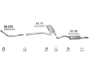 POLMO POLMO99000 išmetimo sistema 
 Išmetimo sistema -> Išmetimo sistema, visa