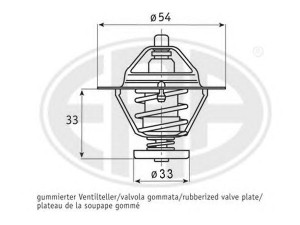 ERA 350386 termostatas, aušinimo skystis 
 Aušinimo sistema -> Termostatas/tarpiklis -> Thermostat
0K410-15-171A, K4101-5171A