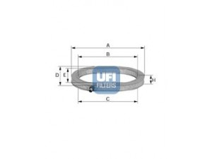 UFI 27.798.00 oro filtras 
 Techninės priežiūros dalys -> Techninės priežiūros intervalai
9974306, 0010945004, 0010945904