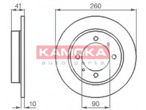 KAMOKA 1031772 stabdžių diskas 
 Stabdžių sistema -> Diskinis stabdys -> Stabdžių diskas
MB699288, MR249358, MR913846, 30872940