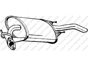 BOSAL 228-911 galinis duslintuvas 
 Išmetimo sistema -> Duslintuvas
17430-64680
