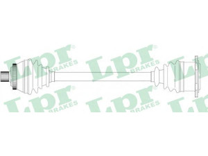 LPR DS14215 kardaninis velenas 
 Ratų pavara -> Kardaninis velenas
4D0407271F, 4D0407271K