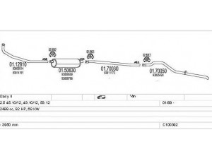 MTS C100392013111 išmetimo sistema