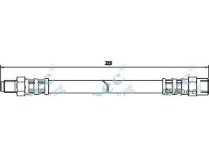 APEC braking HOS3149 stabdžių žarnelė 
 Stabdžių sistema -> Stabdžių žarnelės
803611775, 34321108134, 34321115697