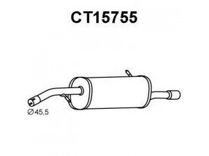 VENEPORTE CT15755 galinis duslintuvas 
 Išmetimo sistema -> Duslintuvas
1730FC