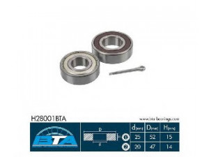 BTA H28001BTA rato guolio komplektas
0831441168, 0832211167, 0832211168