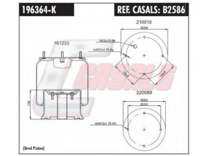 CASALS B2586 dėklas, pneumatinė pakaba
21071483