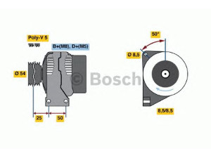 BOSCH 0 986 049 081 kintamosios srovės generatorius 
 Elektros įranga -> Kint. sr. generatorius/dalys -> Kintamosios srovės generatorius
46542889, 46843091, 51709133, 51714794