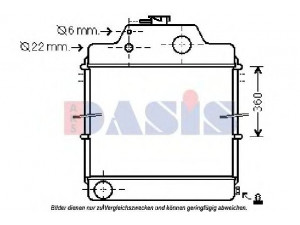 AKS DASIS 440114N radiatorius, variklio aušinimas