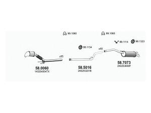 ASSO ART3767 išmetimo sistema 
 Išmetimo sistema -> Išmetimo sistema, visa