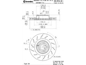 BREMBO 09.B744.51 stabdžių diskas 
 Dviratė transporto priemonės -> Stabdžių sistema -> Stabdžių diskai / priedai
1724210212